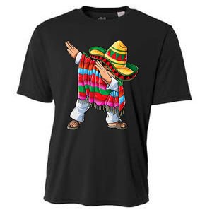 Dabbing Mexican Poncho Cinco De Mayo Cooling Performance Crew T-Shirt