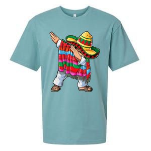 Dabbing Mexican Poncho Cinco De Mayo Sueded Cloud Jersey T-Shirt