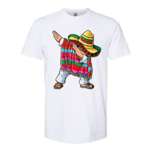 Dabbing Mexican Poncho Cinco De Mayo Softstyle CVC T-Shirt