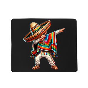 Dabbing Mexican Poncho Cinco De Mayo Mexican Boy Dabbing Poncho Mousepad