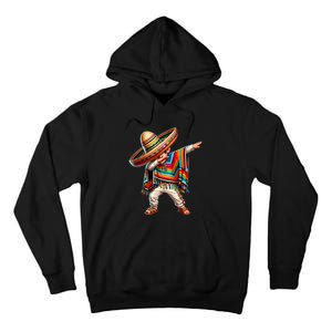 Dabbing Mexican Poncho Cinco De Mayo Mexican Boy Dabbing Poncho Tall Hoodie