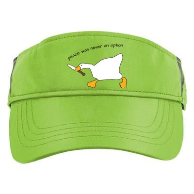 Duck Murder Peace Was Never An Option Adult Drive Performance Visor