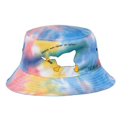 Duck Murder Peace Was Never An Option Tie Dye Newport Bucket Hat