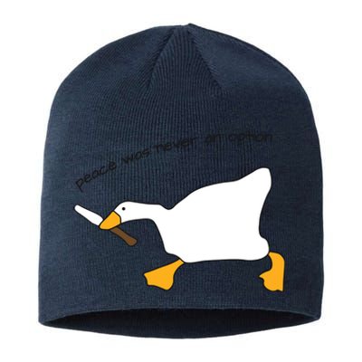 Duck Murder Peace Was Never An Option Sustainable Beanie