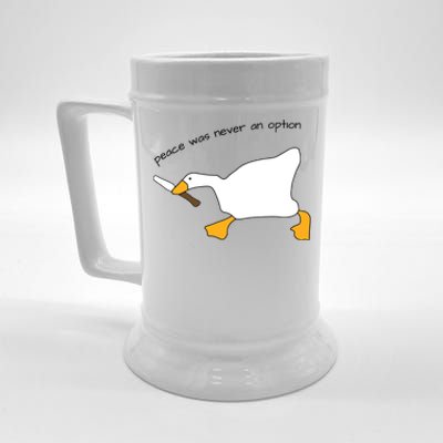 Duck Murder Peace Was Never An Option Beer Stein