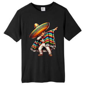 Dabbing Mexican Poncho Cinco De Mayo Tall Fusion ChromaSoft Performance T-Shirt