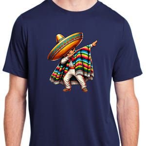 Dabbing Mexican Poncho Cinco De Mayo Adult ChromaSoft Performance T-Shirt