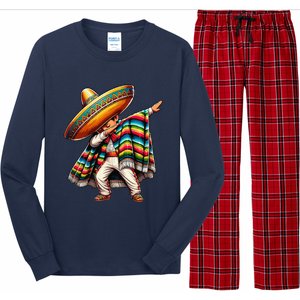 Dabbing Mexican Poncho Cinco De Mayo Long Sleeve Pajama Set