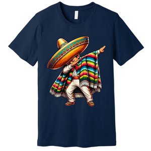 Dabbing Mexican Poncho Cinco De Mayo Premium T-Shirt