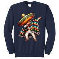 Dabbing Mexican Poncho Cinco De Mayo Tall Sweatshirt