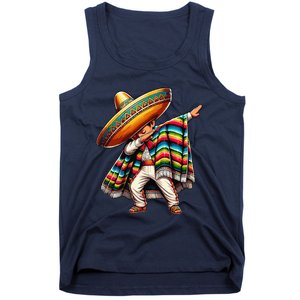 Dabbing Mexican Poncho Cinco De Mayo Tank Top