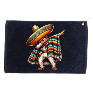 Dabbing Mexican Poncho Cinco De Mayo Grommeted Golf Towel