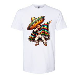 Dabbing Mexican Poncho Cinco De Mayo Softstyle CVC T-Shirt