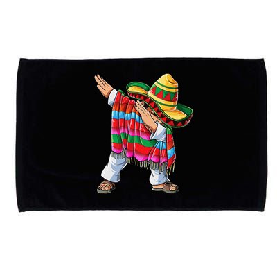 Dabbing Mexican Poncho Cinco De Mayo Short Sleeve Sombrero Dab Microfiber Hand Towel