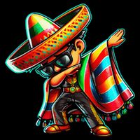 Dabbing Mexican Poncho Cinco De Mayo Backpack