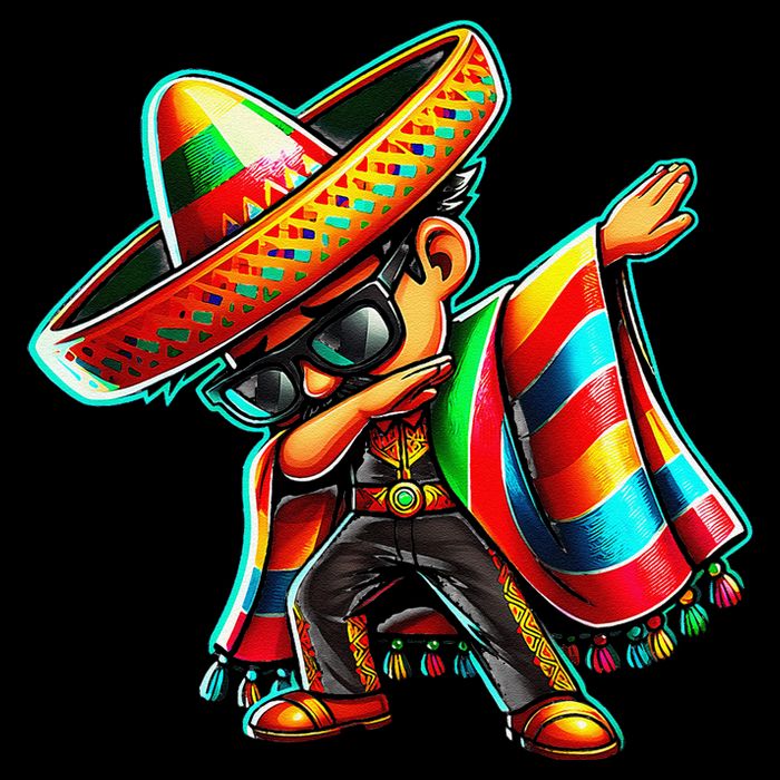 Dabbing Mexican Poncho Cinco De Mayo Backpack