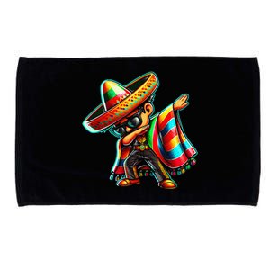 Dabbing Mexican Poncho Cinco De Mayo Microfiber Hand Towel