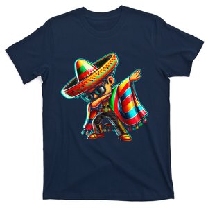 Dabbing Mexican Poncho Cinco De Mayo T-Shirt