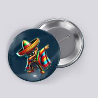 Dabbing Mexican Poncho Cinco De Mayo Button