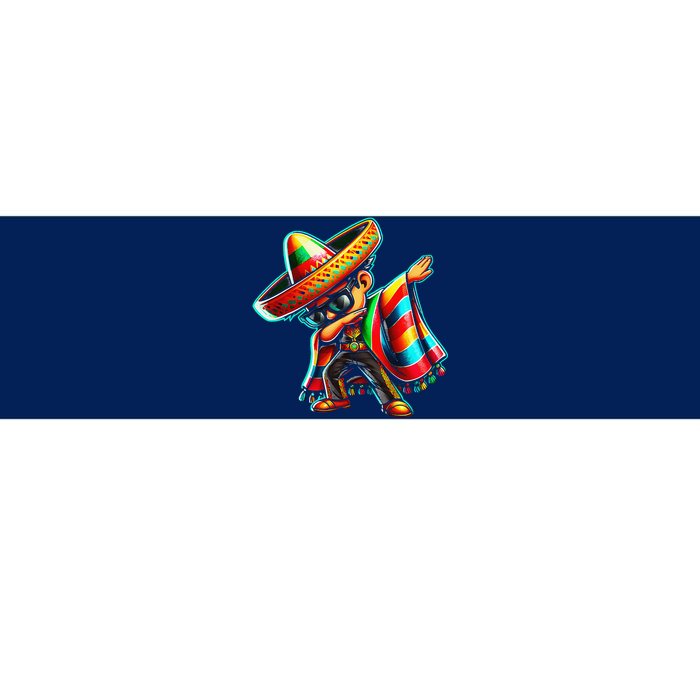 Dabbing Mexican Poncho Cinco De Mayo Bumper Sticker