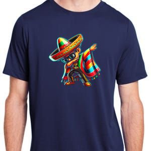 Dabbing Mexican Poncho Cinco De Mayo Adult ChromaSoft Performance T-Shirt