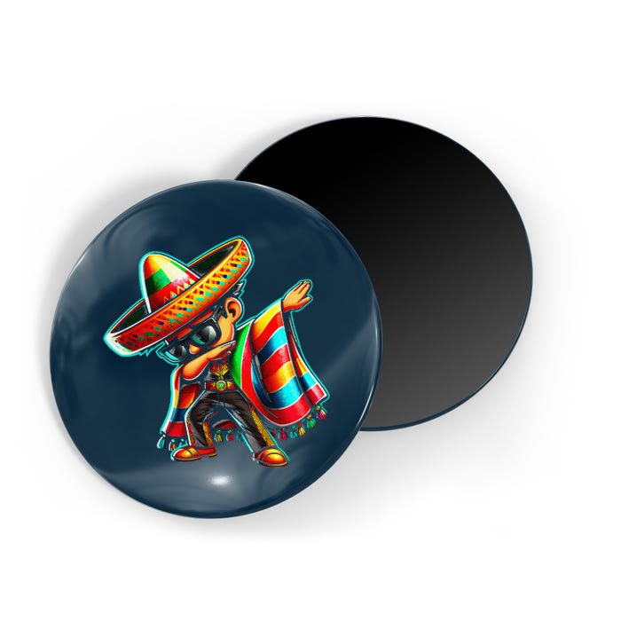 Dabbing Mexican Poncho Cinco De Mayo Magnet