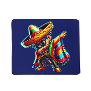 Dabbing Mexican Poncho Cinco De Mayo Mousepad