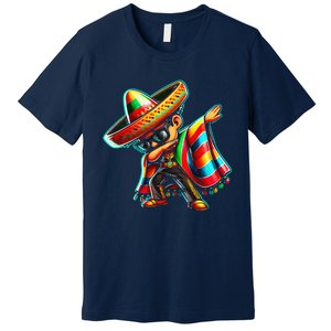 Dabbing Mexican Poncho Cinco De Mayo Premium T-Shirt