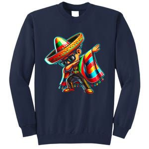 Dabbing Mexican Poncho Cinco De Mayo Tall Sweatshirt