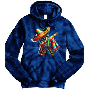 Dabbing Mexican Poncho Cinco De Mayo Tie Dye Hoodie