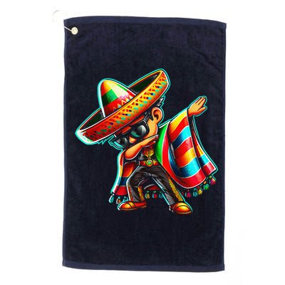 Dabbing Mexican Poncho Cinco De Mayo Golf Towel