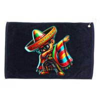 Dabbing Mexican Poncho Cinco De Mayo Grommeted Golf Towel