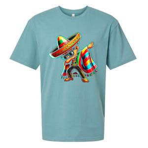 Dabbing Mexican Poncho Cinco De Mayo Sueded Cloud Jersey T-Shirt