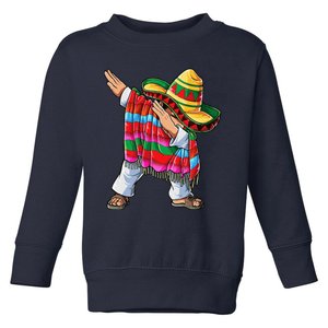 Dabbing Mexican Poncho Cinco De Mayo Sombrero Dab Toddler Sweatshirt