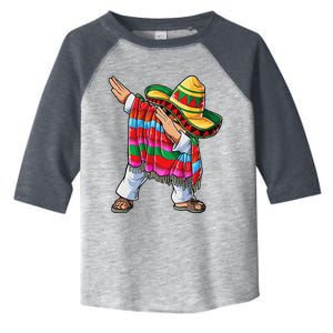 Dabbing Mexican Poncho Cinco De Mayo Sombrero Dab Toddler Fine Jersey T-Shirt