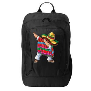 Dabbing Mexican Poncho Cinco De Mayo Short Sleeve Sombrero Dab City Backpack