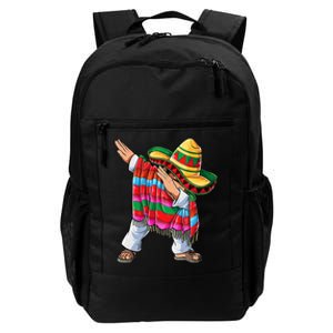 Dabbing Mexican Poncho Cinco De Mayo Short Sleeve Sombrero Dab Daily Commute Backpack