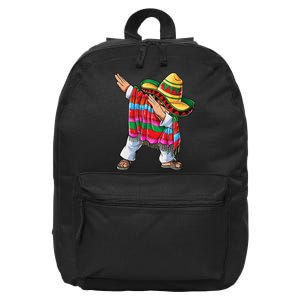 Dabbing Mexican Poncho Cinco De Mayo Short Sleeve Sombrero Dab 16 in Basic Backpack