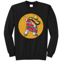 Dabbing Mexican Poncho Cinco De Mayo Retro Vintage Sweatshirt