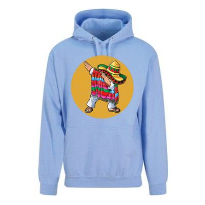 Dabbing Mexican Poncho Cinco De Mayo Retro Vintage Unisex Surf Hoodie