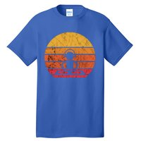 Dj Music Producer Beatmaker Retro Vintage Sunset Turntable Gift Tall T-Shirt