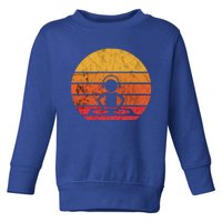 Dj Music Producer Beatmaker Retro Vintage Sunset Turntable Gift Toddler Sweatshirt