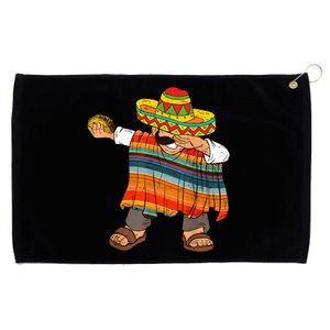 Dabbing Mexican Poncho Cinco De Mayo Men Sombrero Funny Dab Grommeted Golf Towel