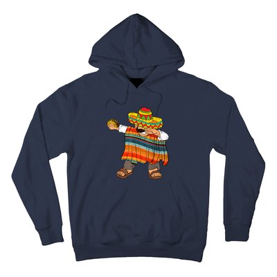 Dabbing Mexican Poncho Cinco De Mayo Men Sombrero Funny Dab Hoodie