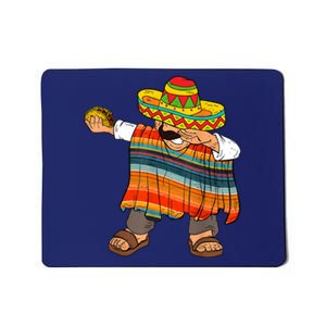 Dabbing Mexican Poncho Cinco De Mayo Men Sombrero Funny Dab Mousepad