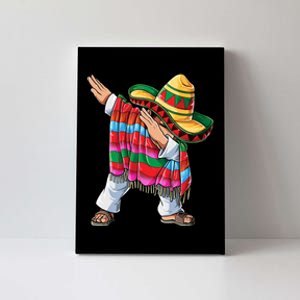 Dabbing Mexican Poncho Cinco De Mayo Boy Sombrero Dab Canvas