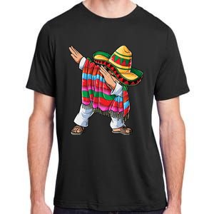 Dabbing Mexican Poncho Cinco De Mayo Boy Sombrero Dab Adult ChromaSoft Performance T-Shirt