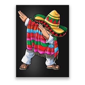 Dabbing Mexican Poncho Cinco De Mayo Boy Sombrero Dab Poster