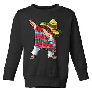 Dabbing Mexican Poncho Cinco De Mayo Boy Sombrero Dab Toddler Sweatshirt