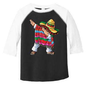 Dabbing Mexican Poncho Cinco De Mayo Boy Sombrero Dab Toddler Fine Jersey T-Shirt